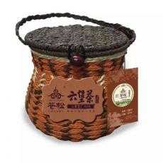 苍松六堡茶 2013年绳箩装黑茶散茶400g熟茶